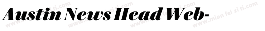 Austin News Head Web字体转换
